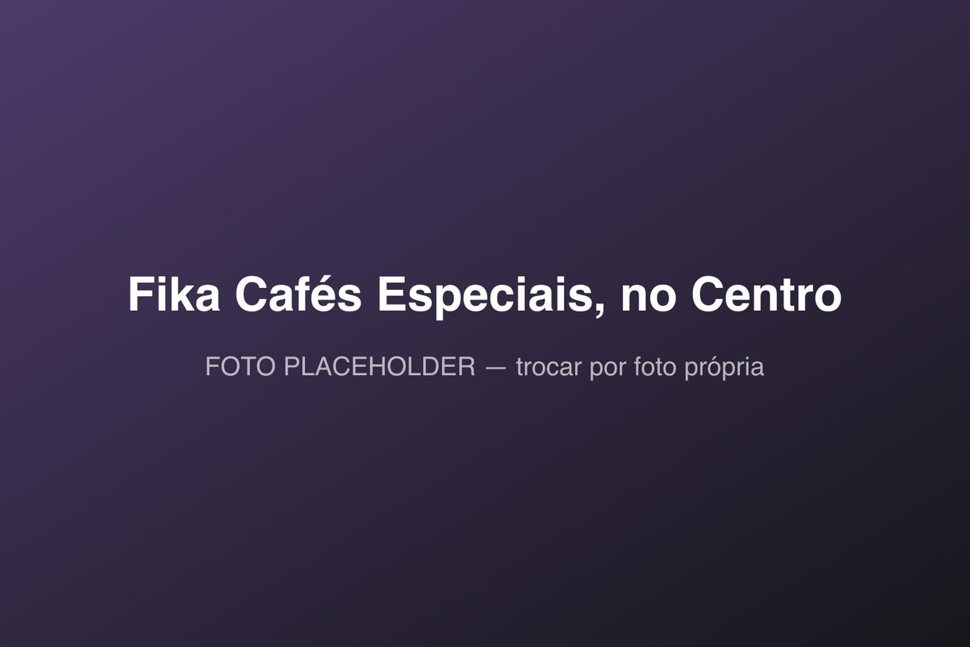 Fika Cafés Especiais, em São José dos Campos