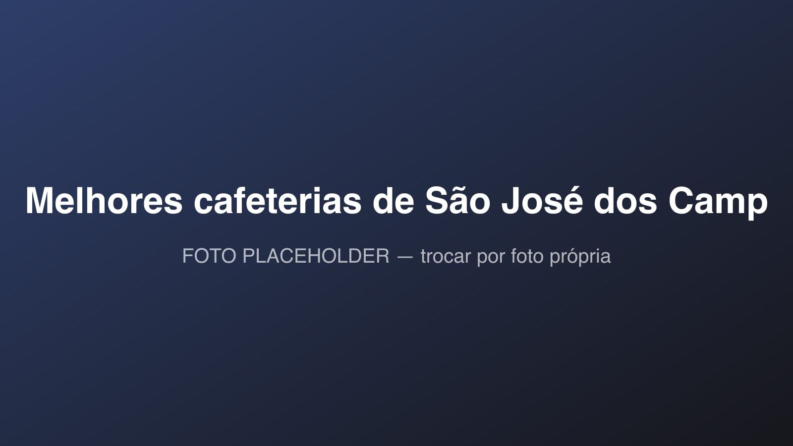 Melhores cafeterias de São José dos Campos: foto ilustrativa de demonstração