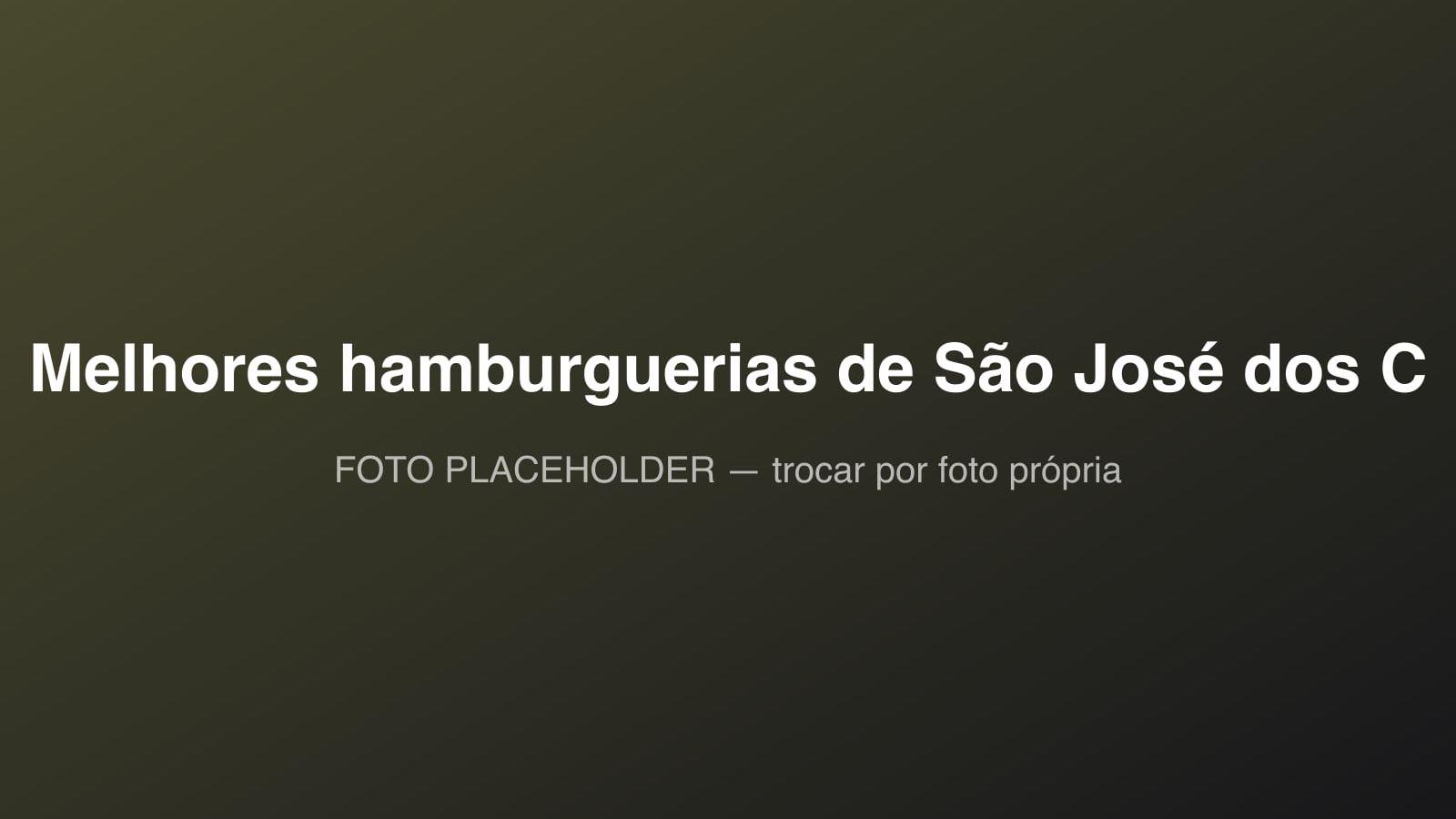 Melhores hamburguerias de São José dos Campos: foto ilustrativa de demonstração