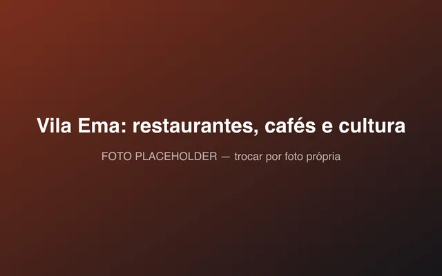 Rua arborizada da Vila Ema, em São José dos Campos, com casas e um café na esquina